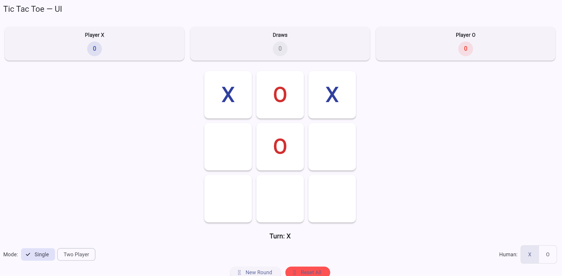 Flutter Tic-Tac Project